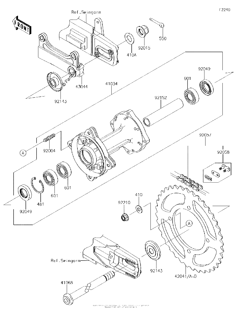Diagrama de REAR HUB