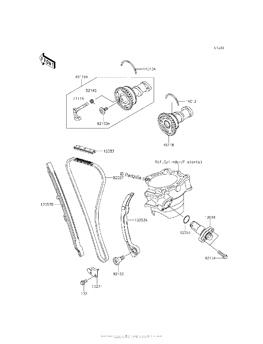 Diagrama de CAMSHAFT S TENSIONER