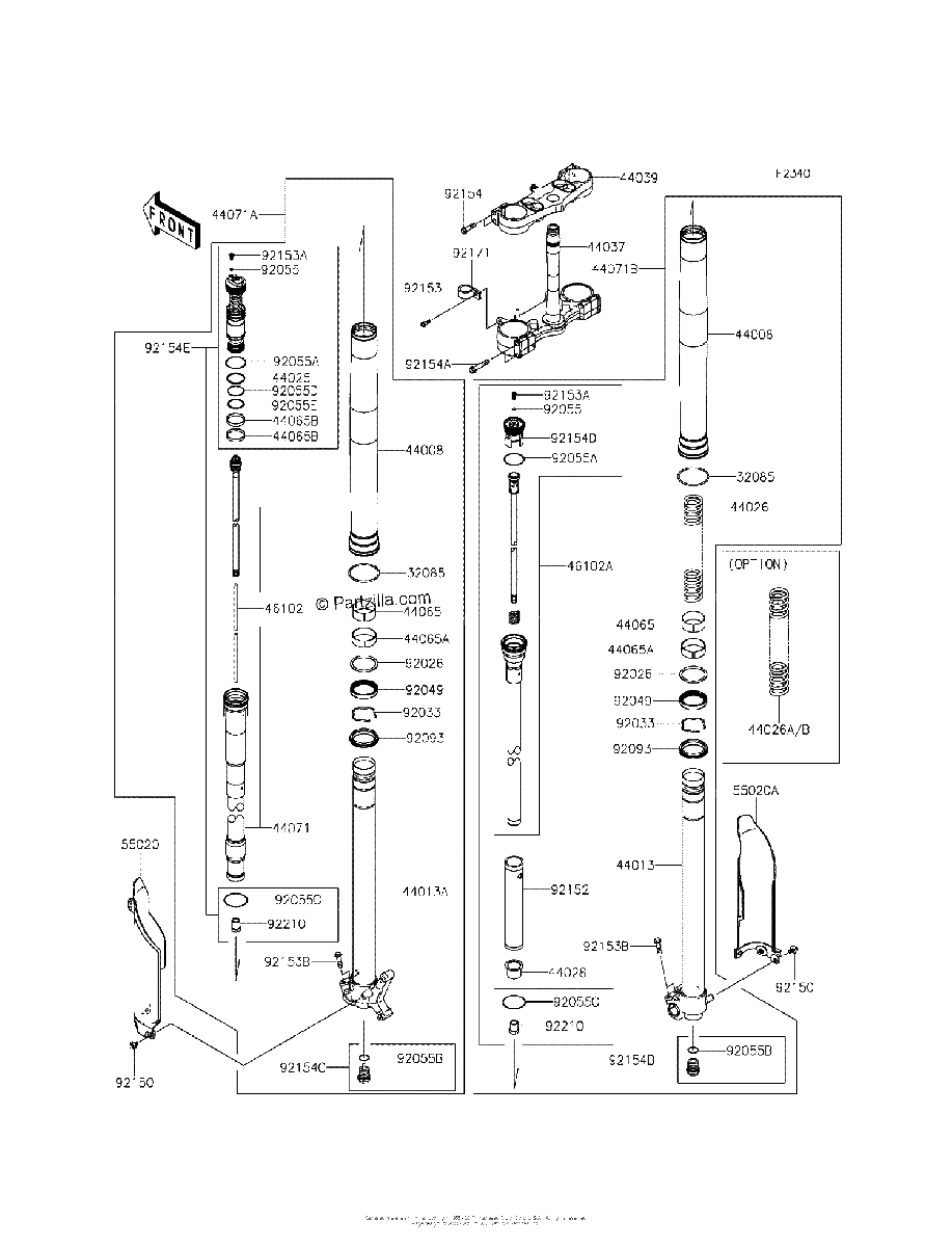 Diagrama de FRONT FORK