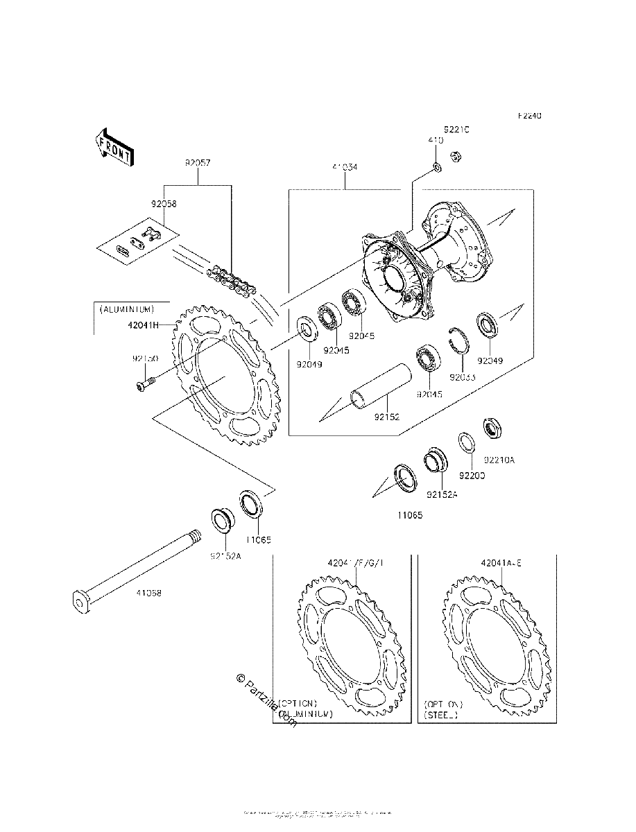 Diagrama de REAR HUB