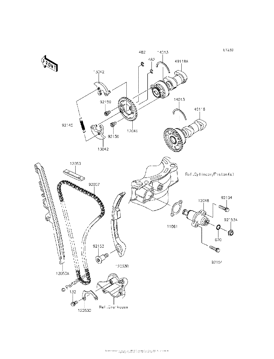 Diagrama de CAMSHAFT S TENSIONER