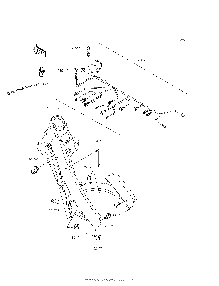 Diagrama de CHASSIS ELECTRICAL EQUIPMENT
