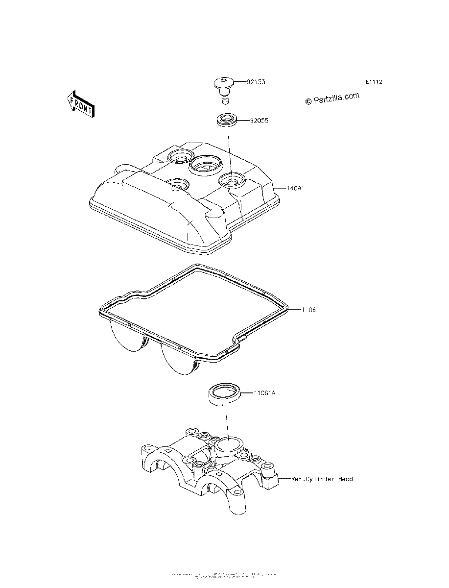 Diagrama de CYLINDER HEAD COVER
