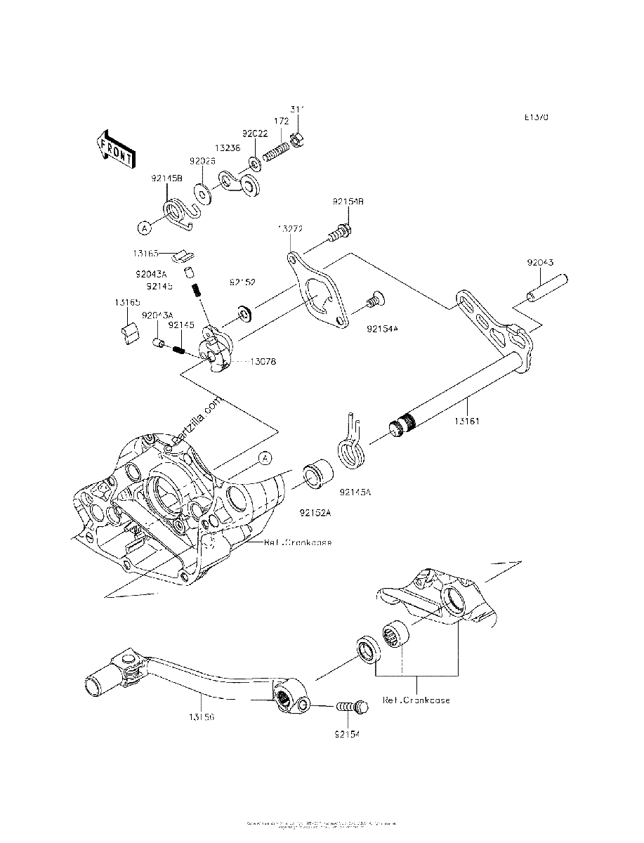 Diagrama de GEAR CHANGE MECHANISM