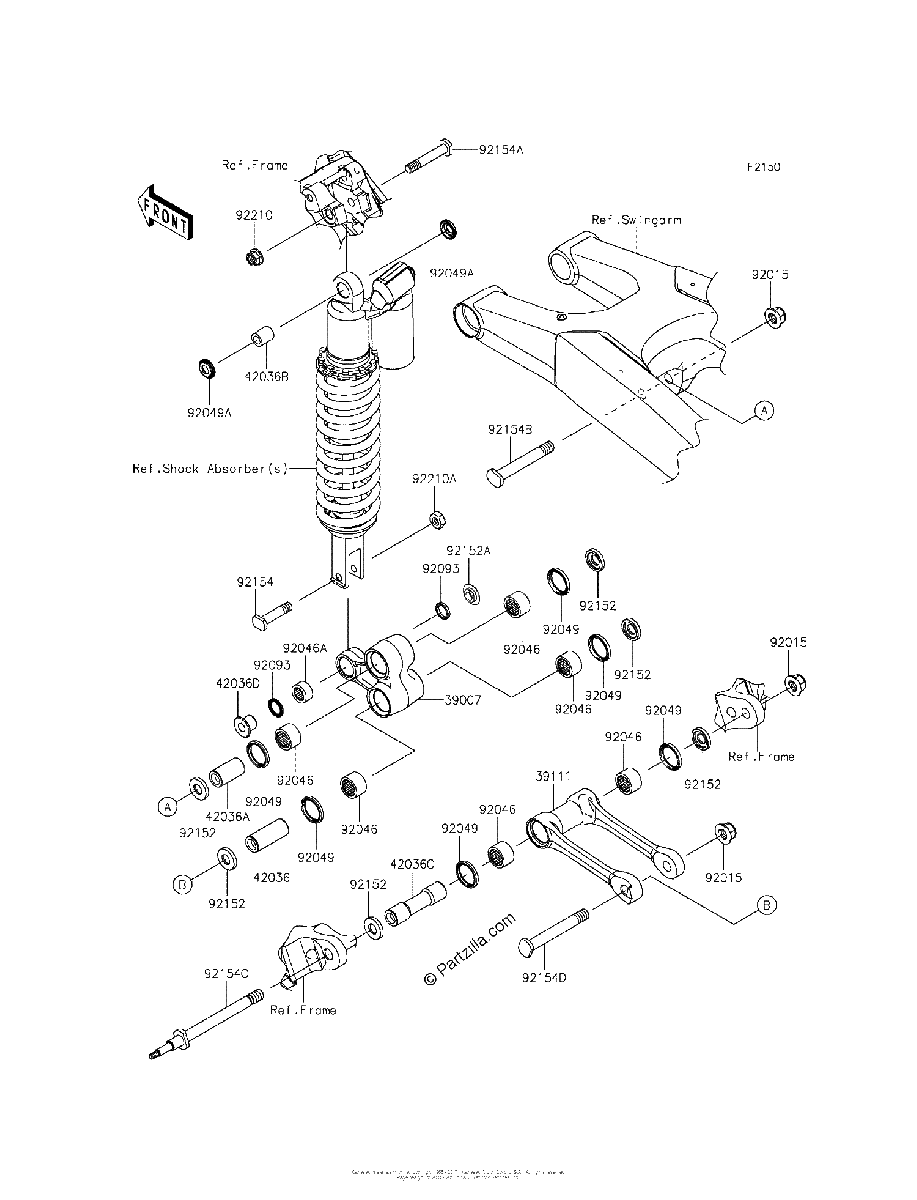 Diagrama de REAR SUSPENSION