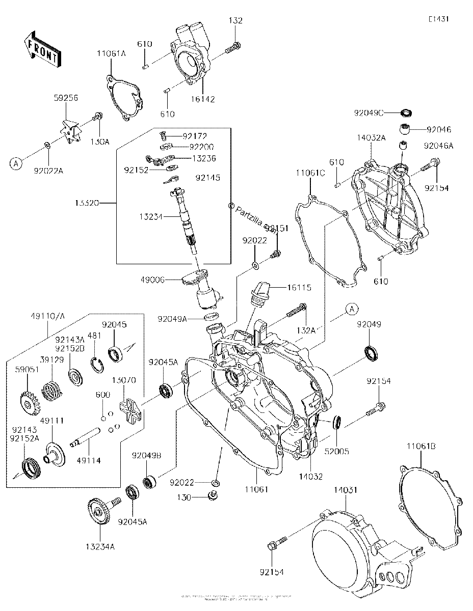 Diagrama de ENGINE COVER S
