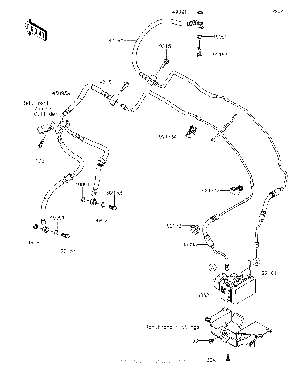 Diagrama de BRAKE PIPING