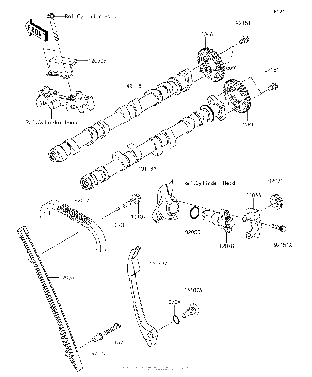 Diagrama de CAMSHAFT S TENSIONER