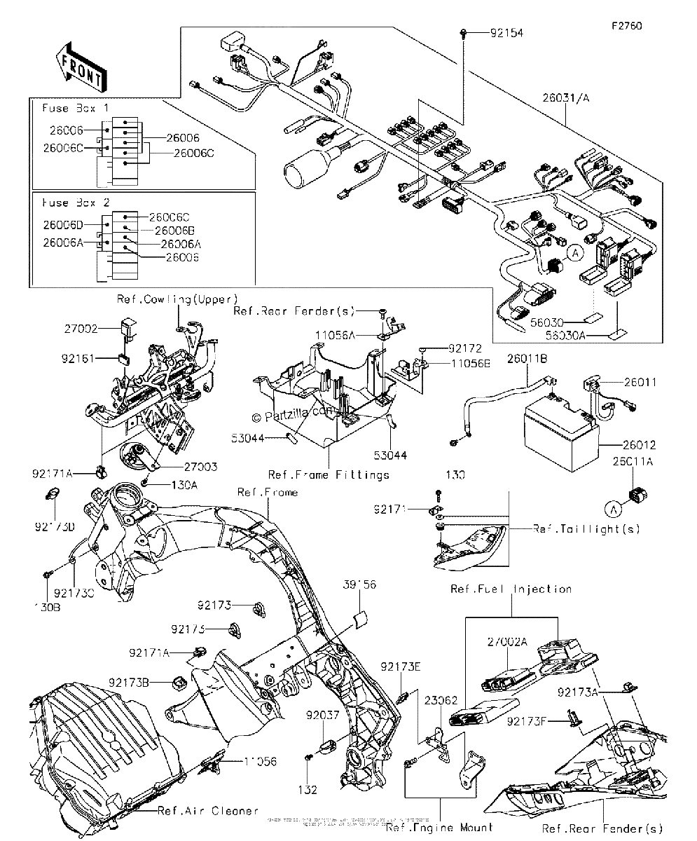 Diagrama de CHASSIS ELECTRICAL EQUIPMENT 1 2