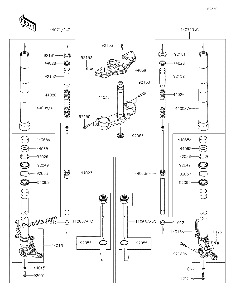 Diagrama de FRONT FORK