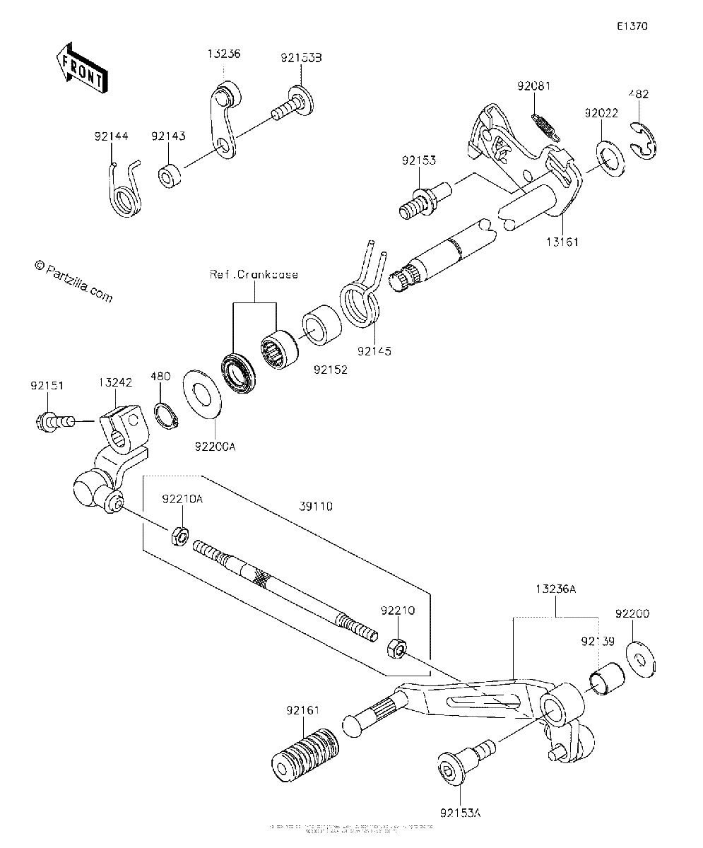 Diagrama de GEAR CHANGE MECHANISM