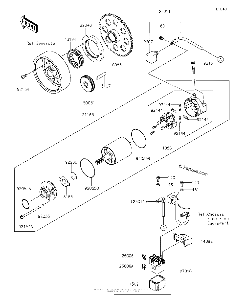 Diagrama de STARTER MOTOR