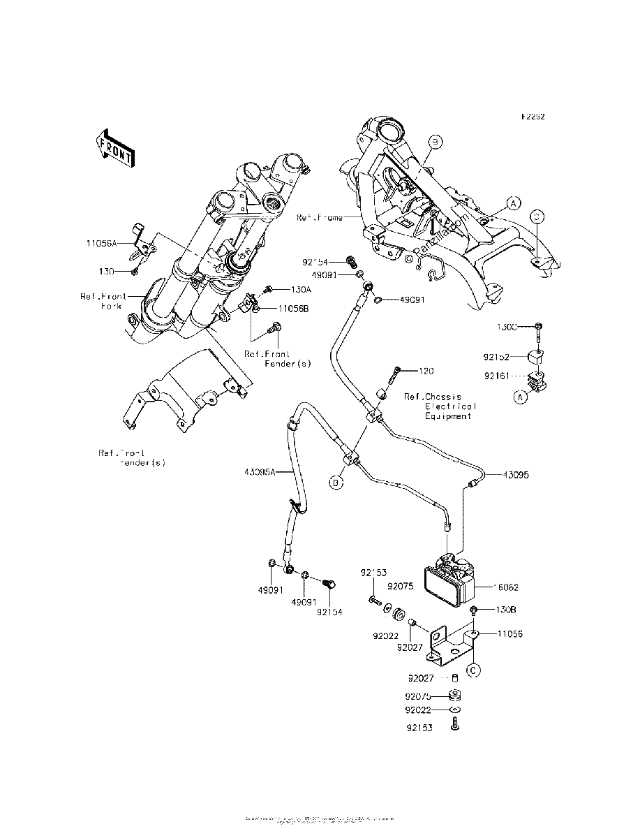 Diagrama de BRAKE PIPING