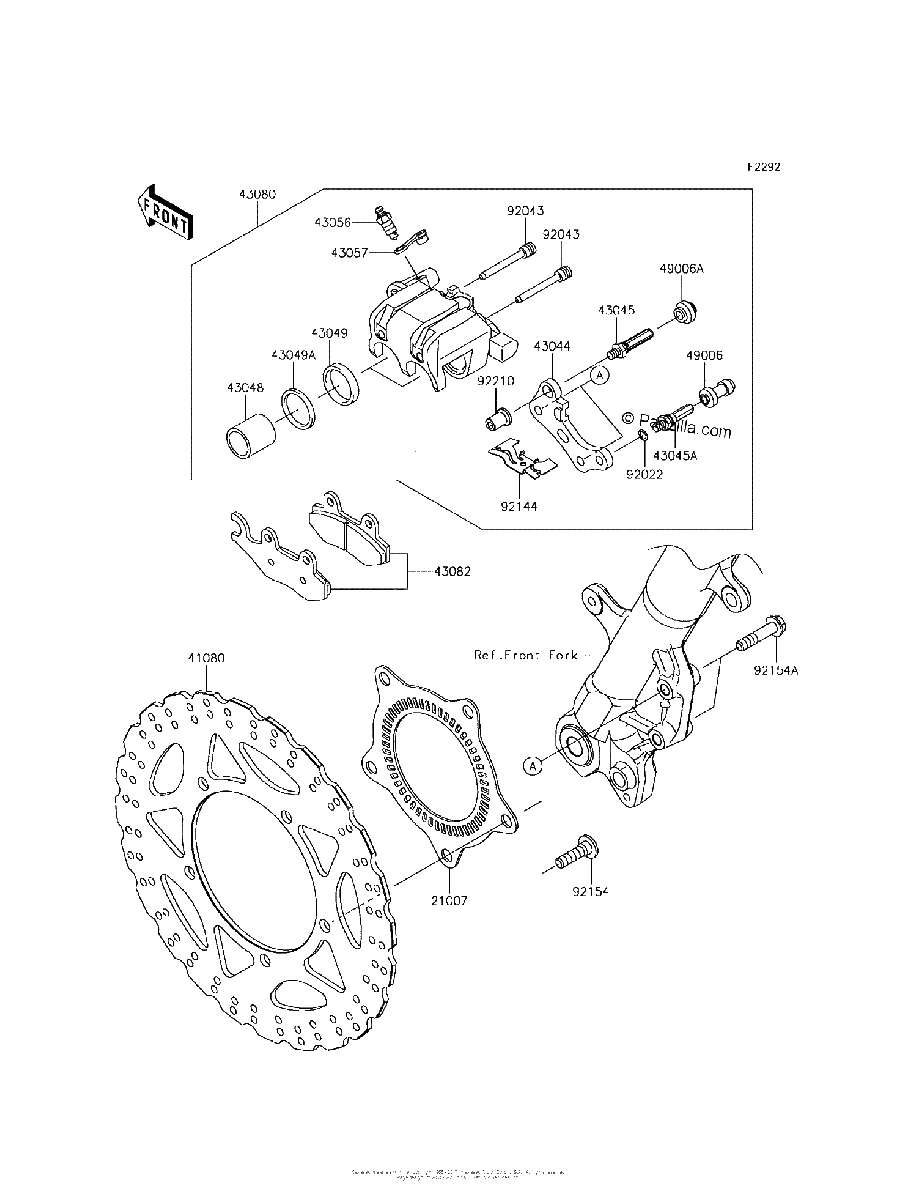 Diagrama de FRONT BRAKE