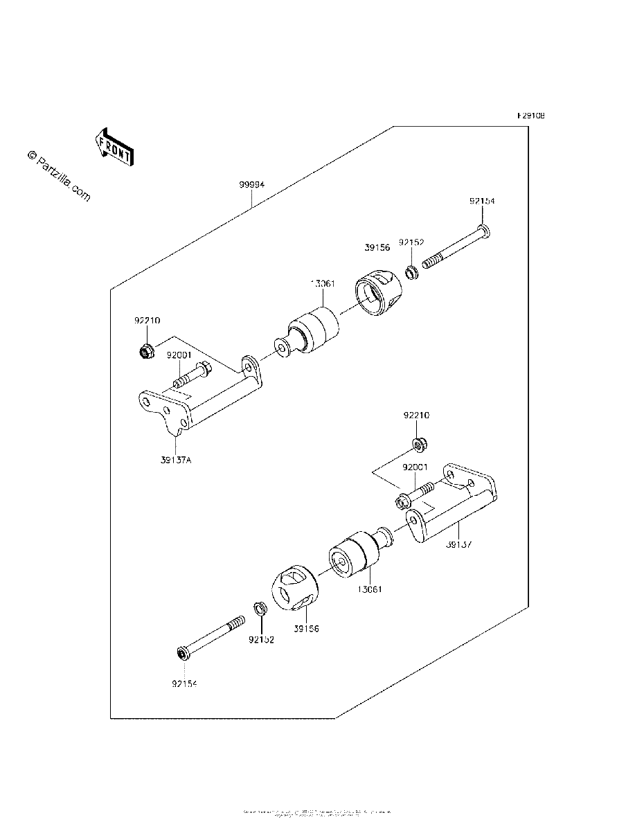 Diagrama de ACCESSORY ENGINE GUARD BGF BHFA