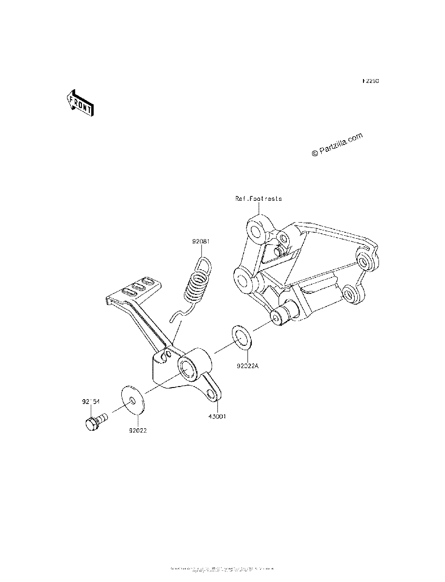 Diagrama de BRAKE PEDAL TORQUE LINK