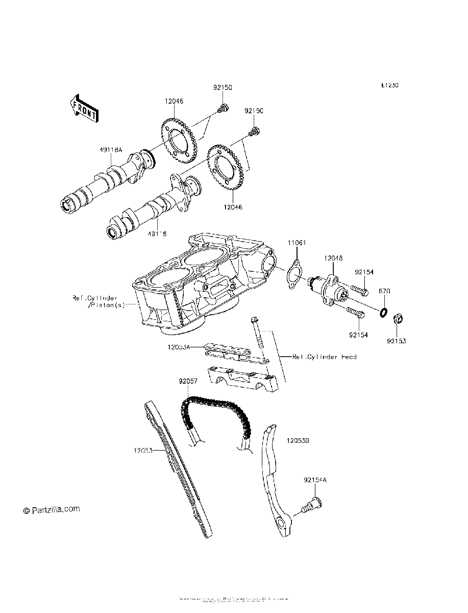 Diagrama de CAMSHAFT S TENSIONER