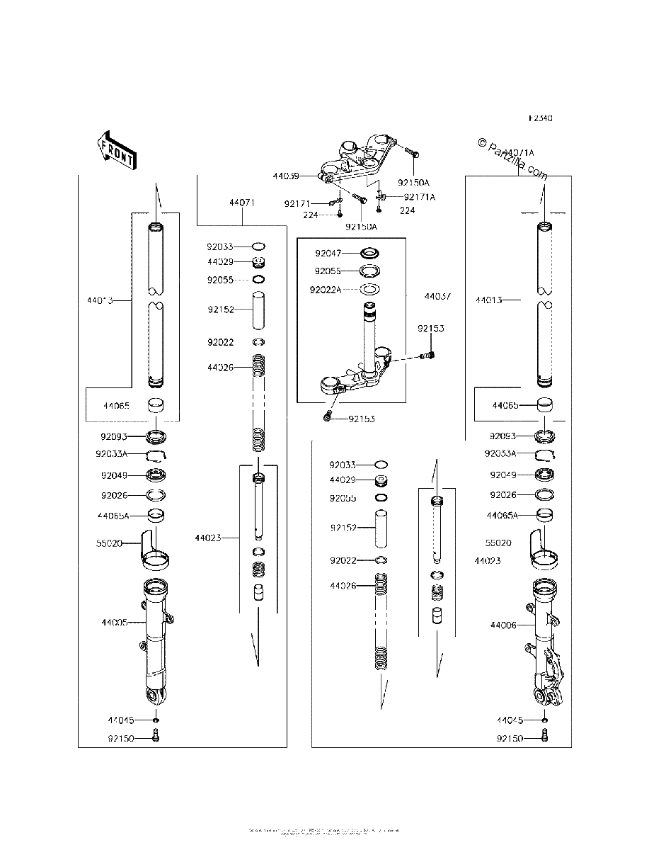 Diagrama de FRONT FORK