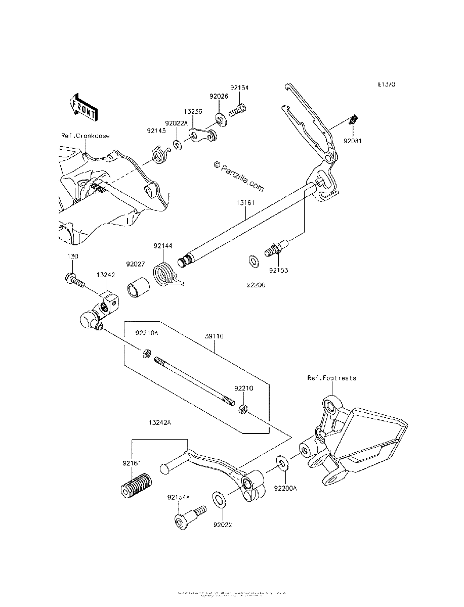 Diagrama de GEAR CHANGE MECHANISM