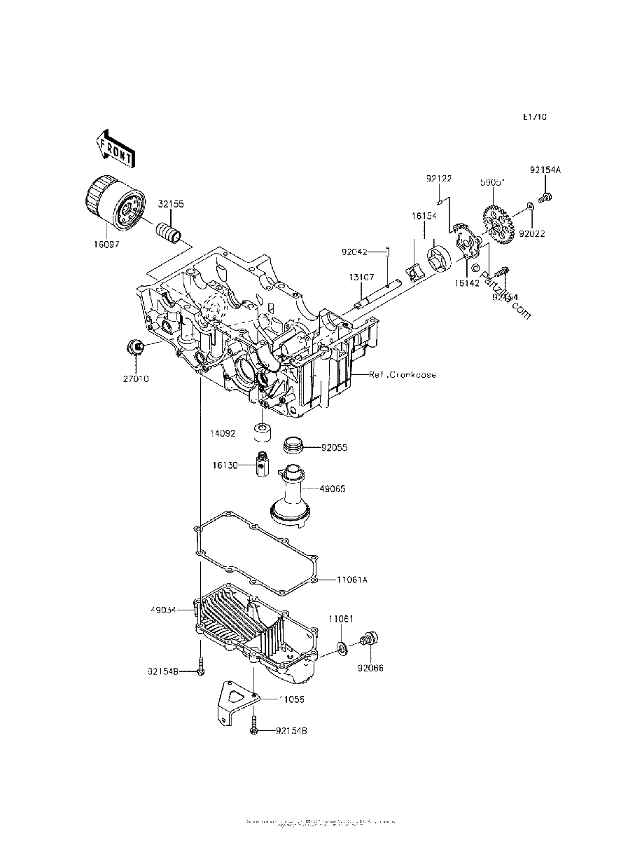 Diagrama de OIL PUMP OIL FILTER
