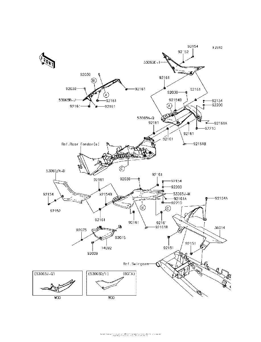 Diagrama de SIDE COVERS CHAIN COVER BGF BGFA