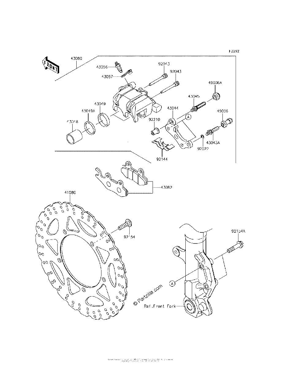 Diagrama de FRONT BRAKE