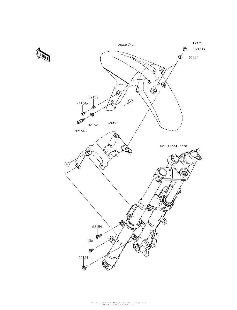 Diagrama de FRONT FENDER S