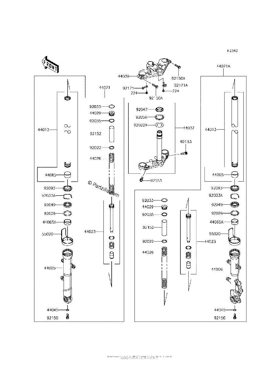 Diagrama de FRONT FORK