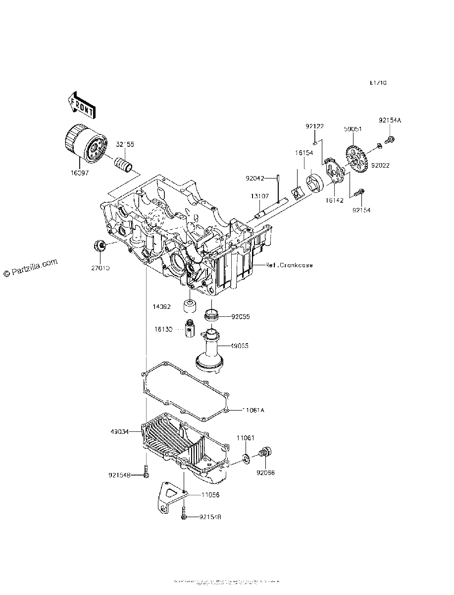 Diagrama de OIL PUMP OIL FILTER