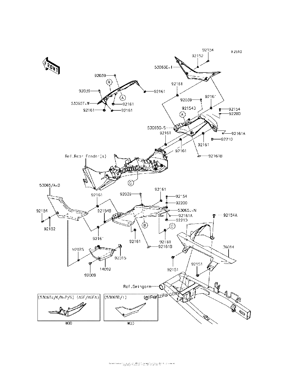Diagrama de SIDE COVERS CHAIN COVER