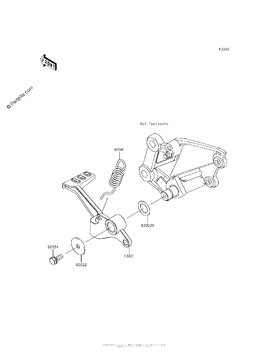 Diagrama de BRAKE PEDAL TORQUE LINK