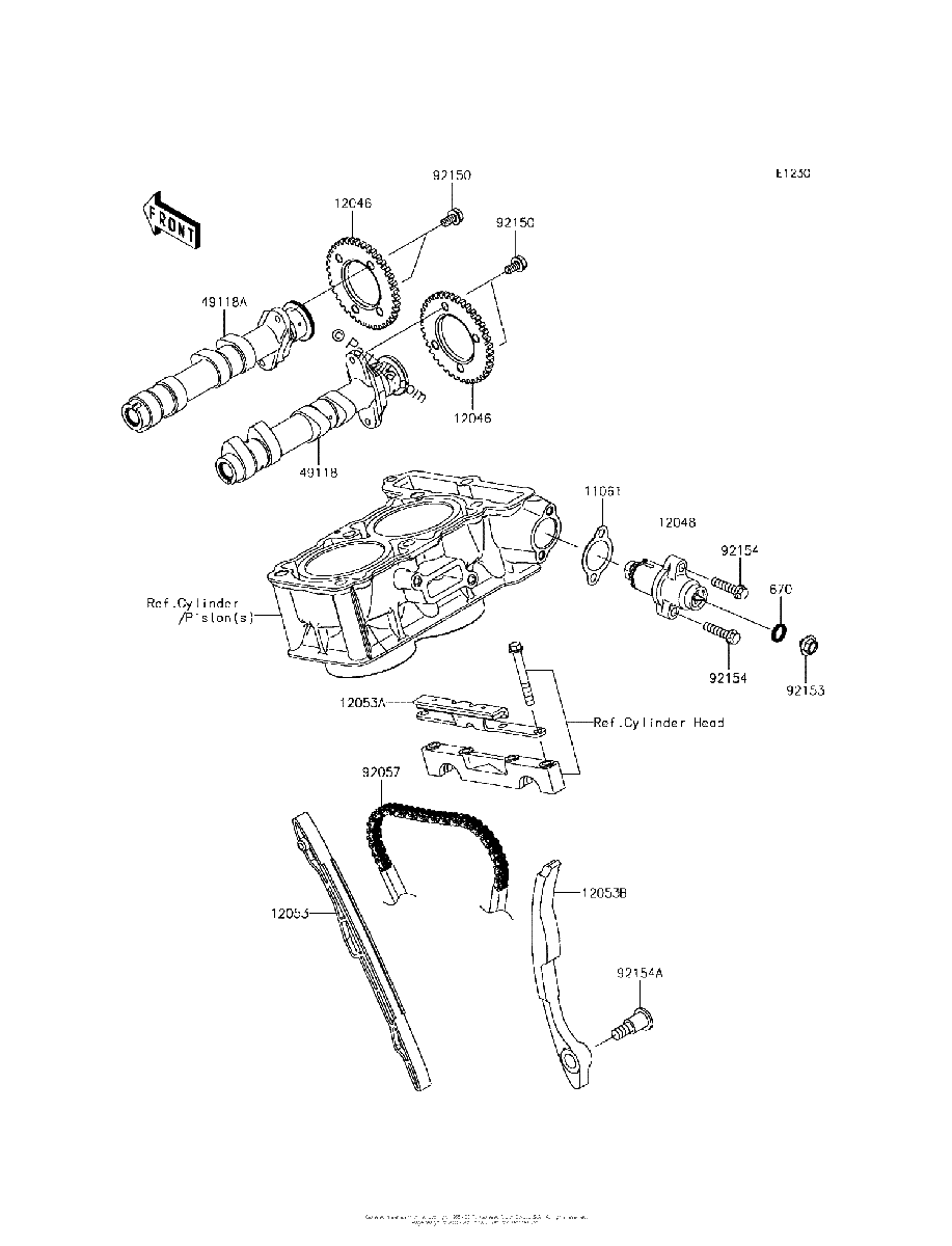 Diagrama de CAMSHAFT S TENSIONER