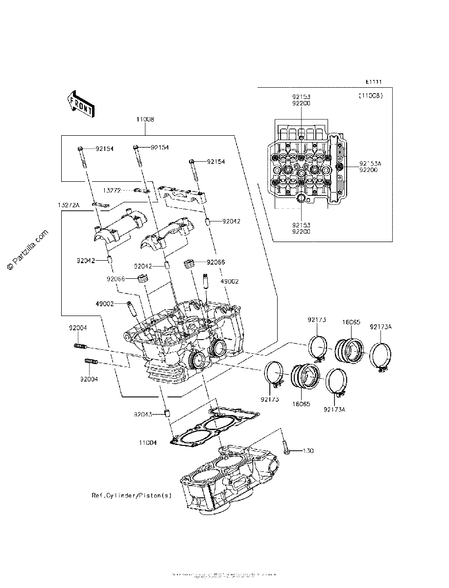 Diagrama de CYLINDER HEAD