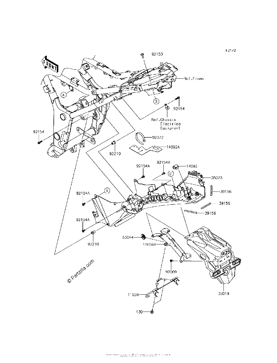 Diagrama de REAR FENDER S