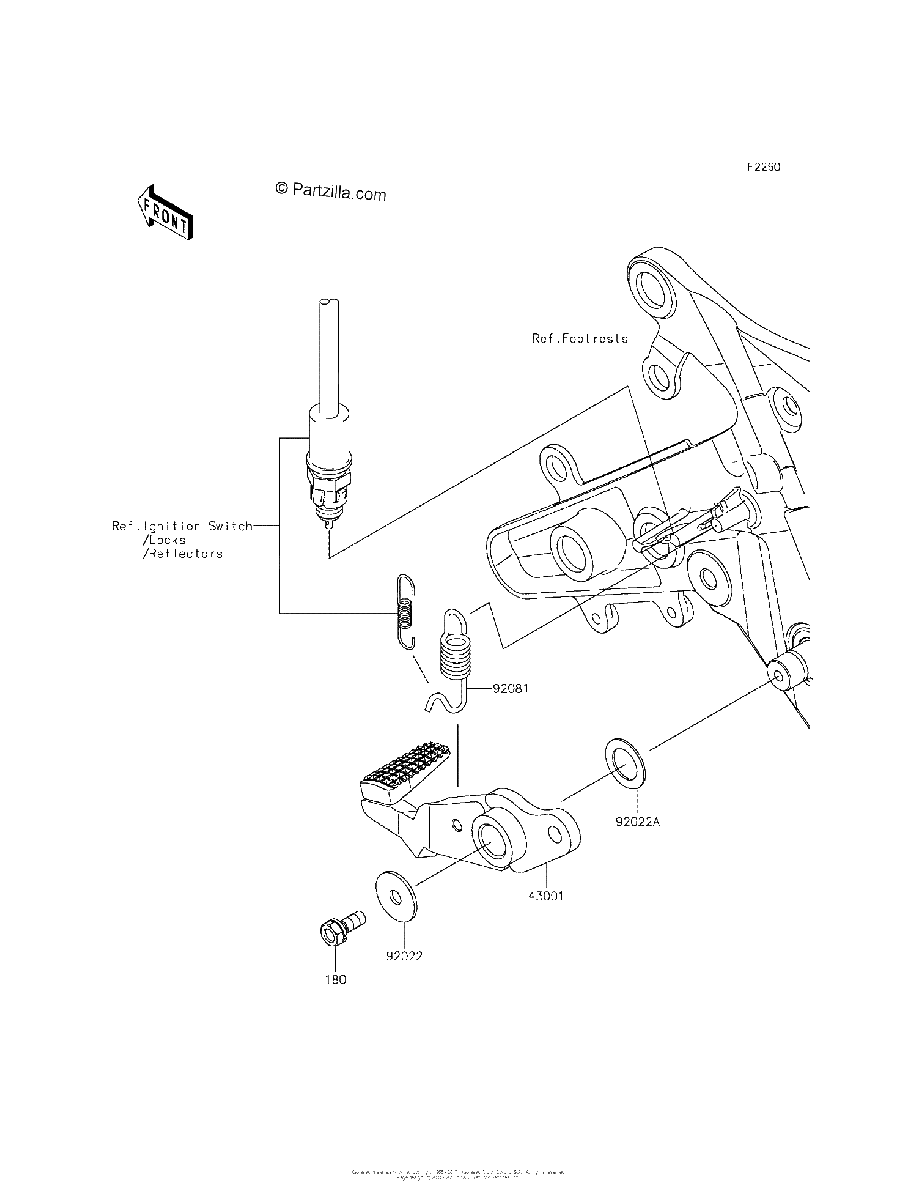 Diagrama de BRAKE PEDAL TORQUE LINK