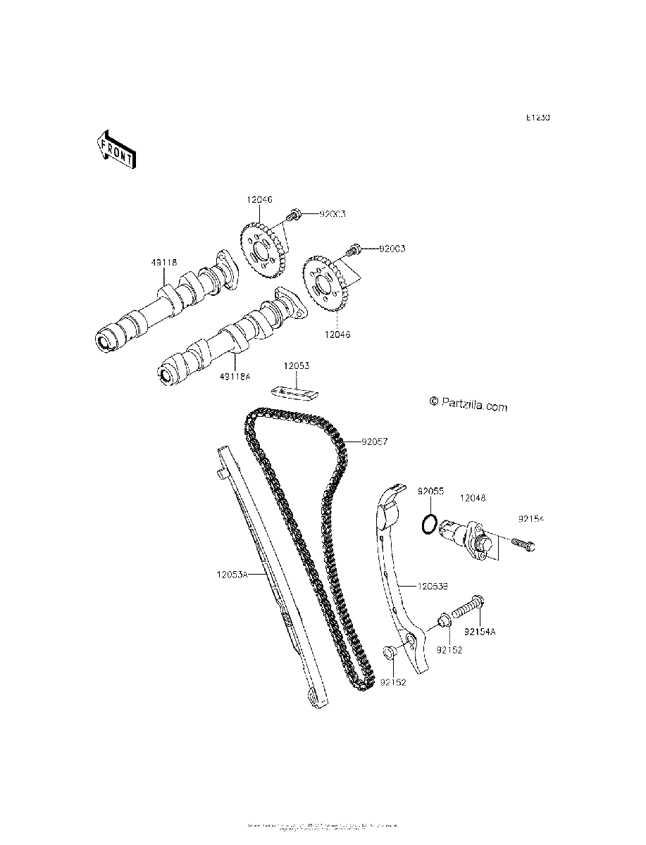 Diagrama de CAMSHAFT S TENSIONER