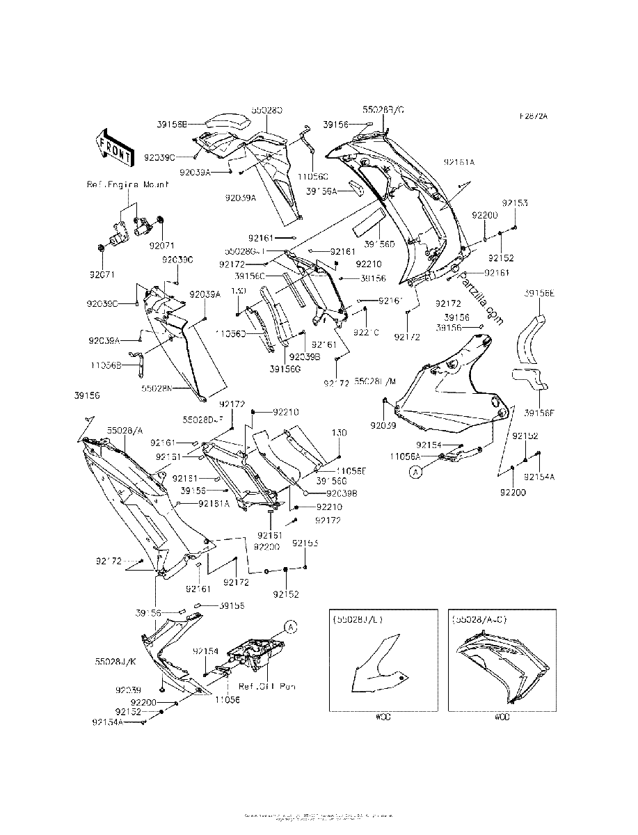 Diagrama de COWLING LOWERS FGF