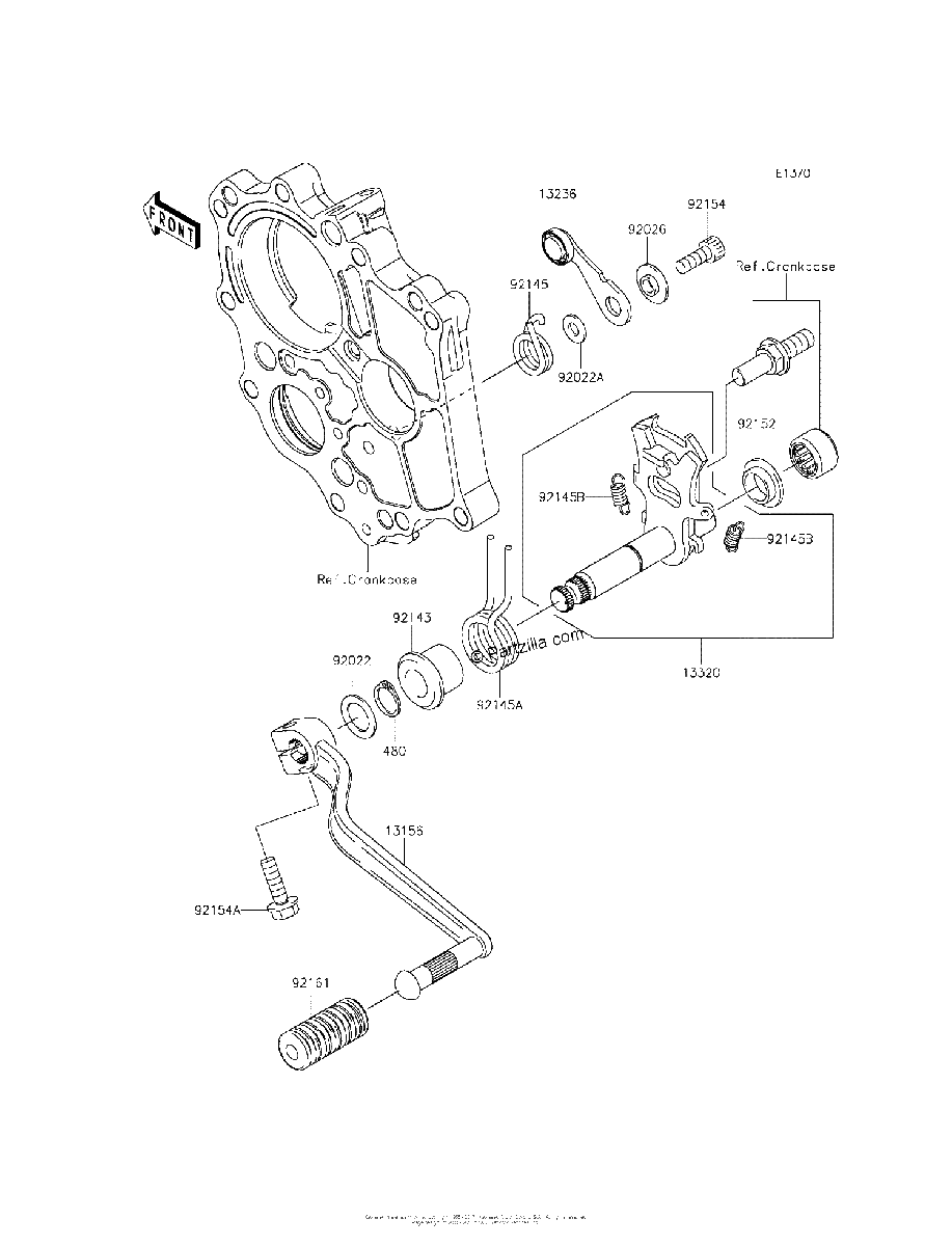 Diagrama de GEAR CHANGE MECHANISM