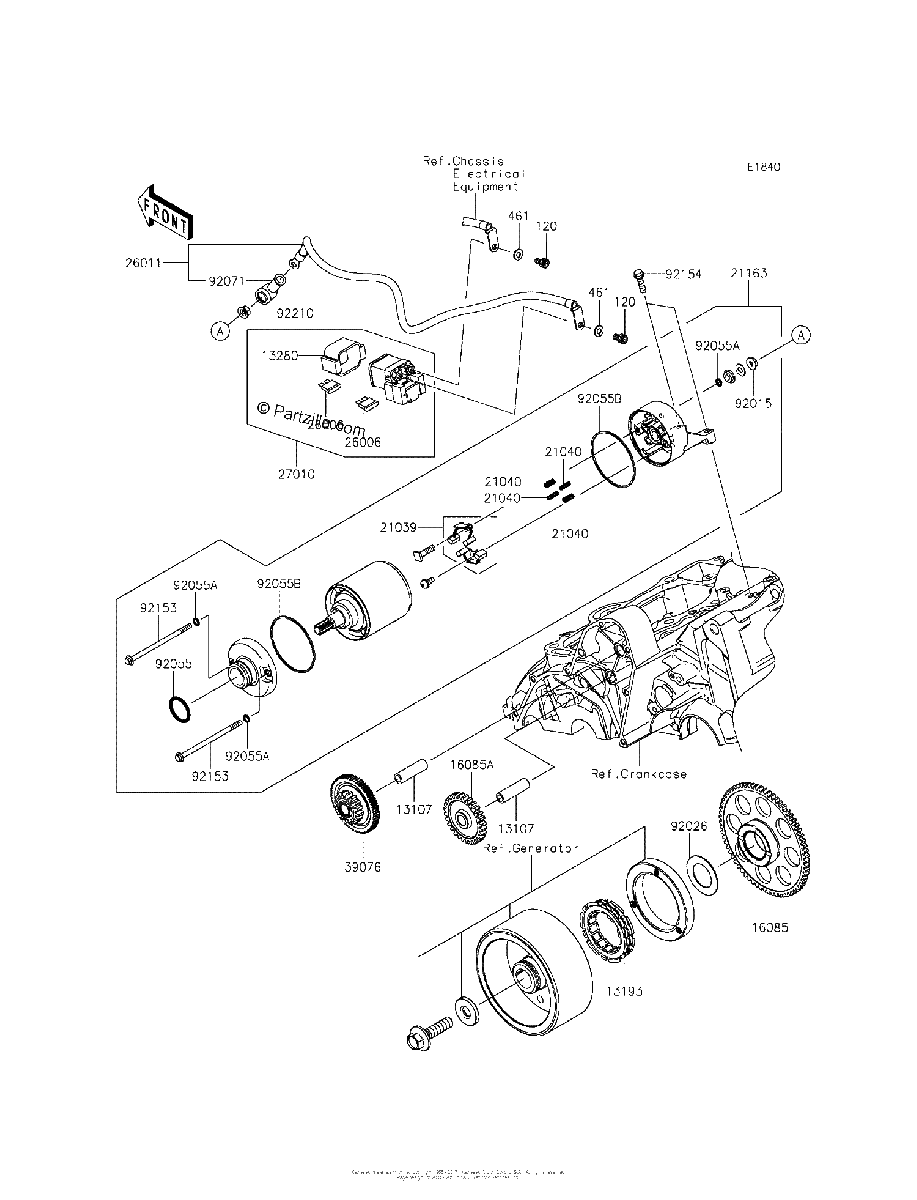 Diagrama de STARTER MOTOR