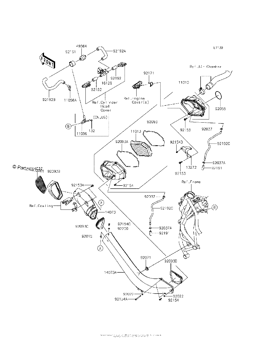 Diagrama de AIR CLEANER