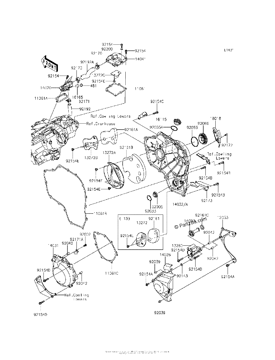 Diagrama de ENGINE COVER S