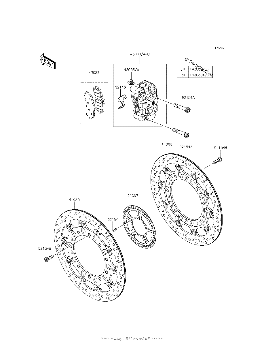 Diagrama de FRONT BRAKE