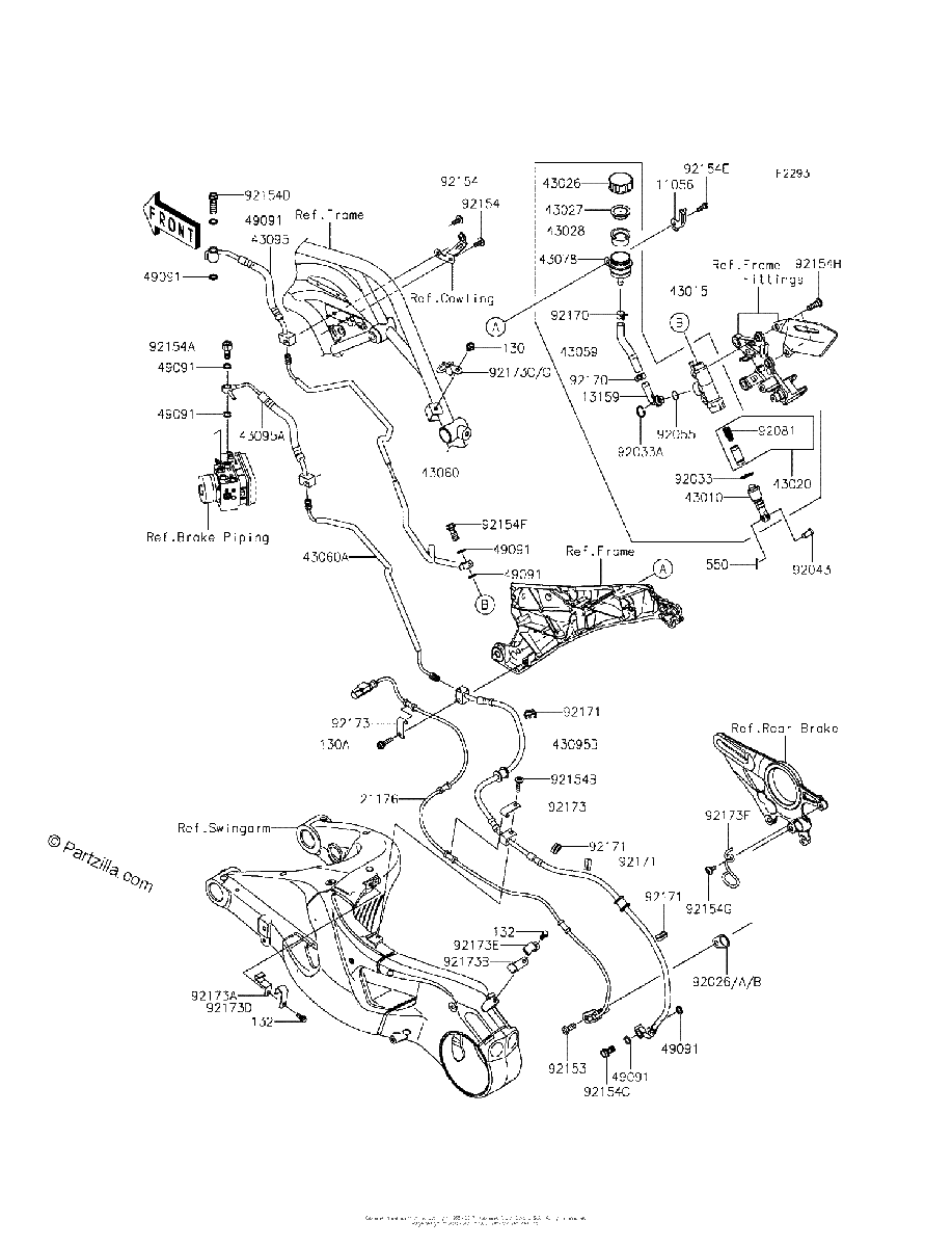 Diagrama de REAR MASTER CYLINDER