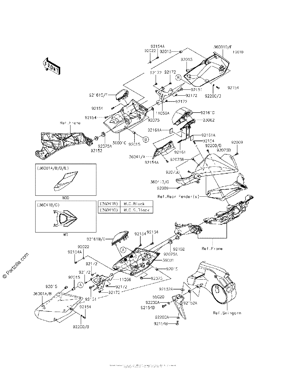 Diagrama de SIDE COVERS CHAIN COVER