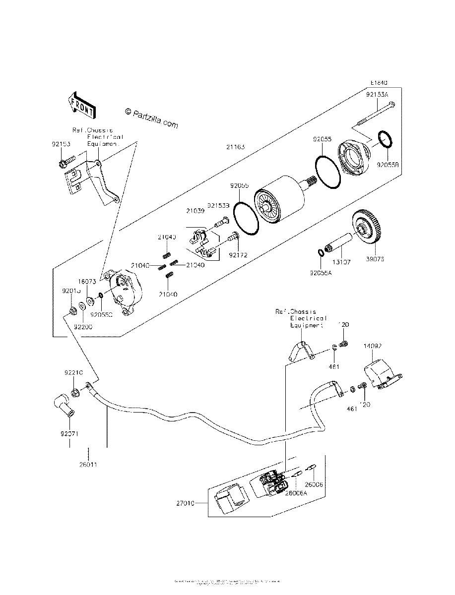 Diagrama de STARTER MOTOR