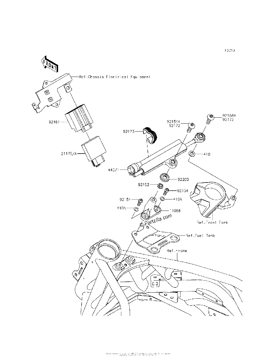 Diagrama de STEERING DAMPER