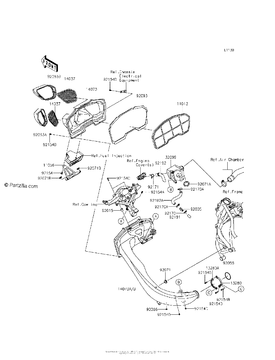 Diagrama de AIR CLEANER