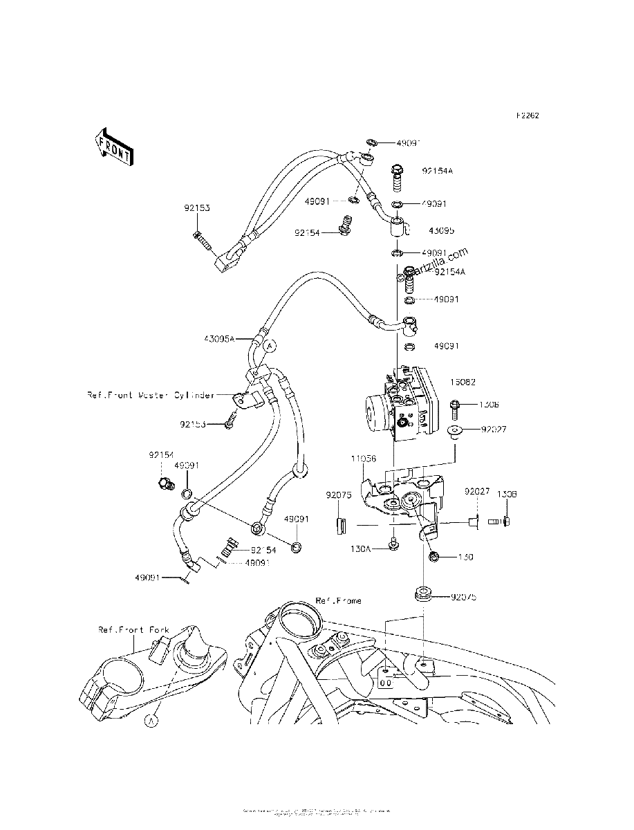 Diagrama de BRAKE PIPING