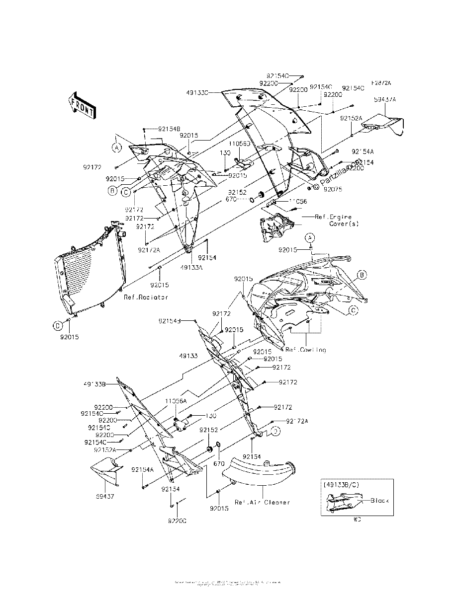 Diagrama de COWLING LOWERS PGF