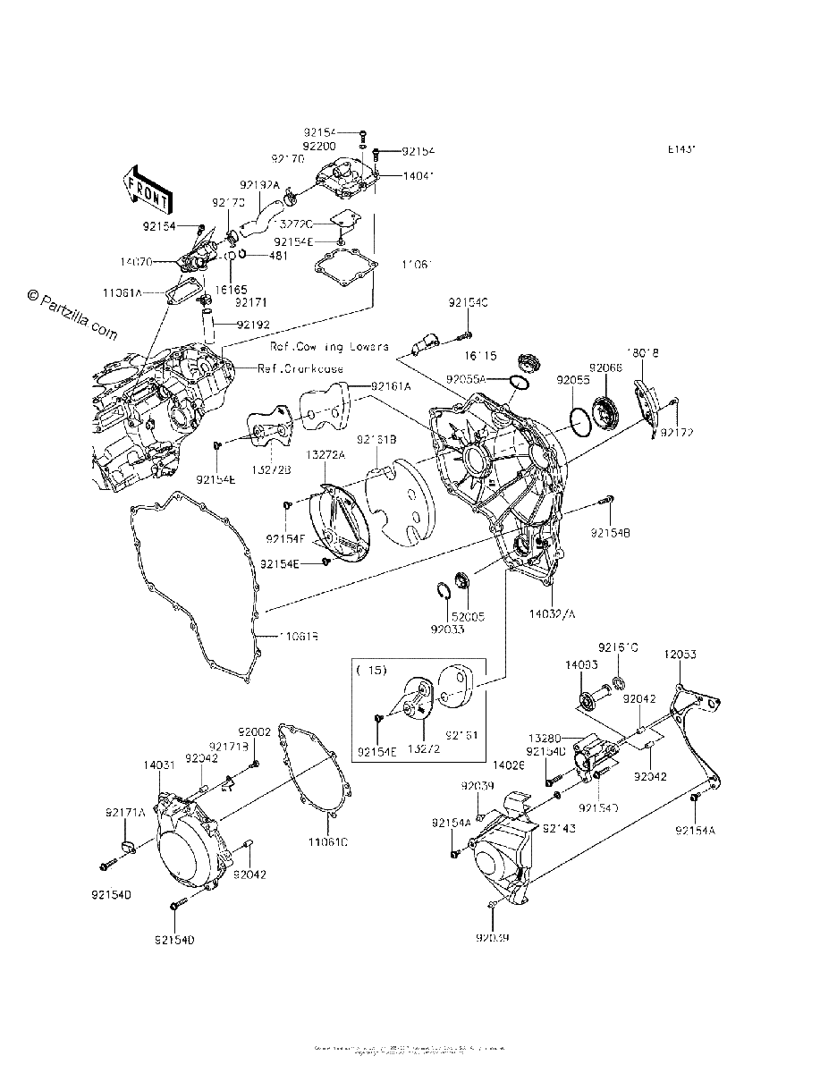 Diagrama de ENGINE COVER S